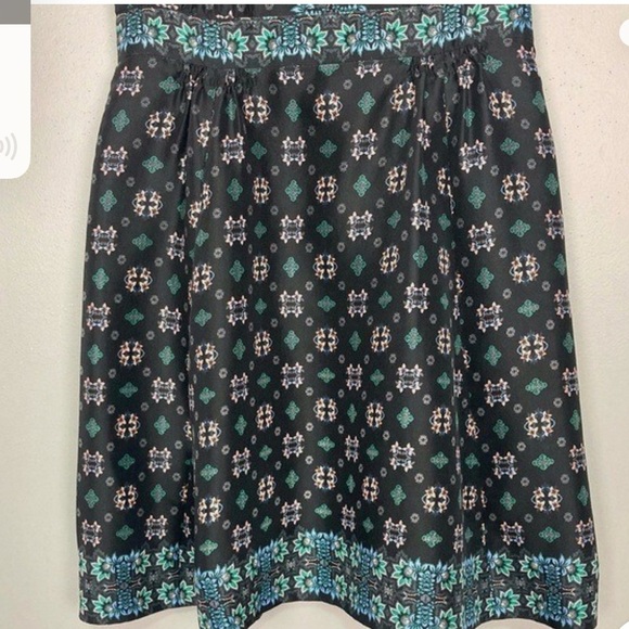 J. Crew Silk Cap Sleeve Mirrored Floral Dress, Size 8 - Picture 5 of 10